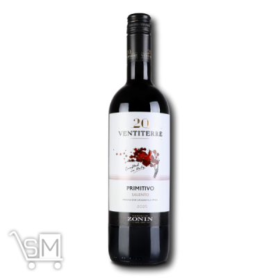 Сравнить цены на Вино Ventiterre Primitivo Salento красное сухое 13.5% 0,7л