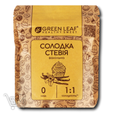 Заменитель сахара Green Leaf Сладкая стевия ванильная 100г