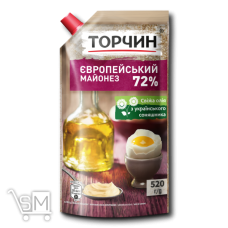 Майонез «Торчин» «Европейский» 72 % 580г