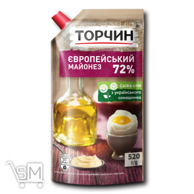Сравнить цены на Майонез «Торчин» «Европейский» 72 % 580г
