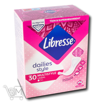 Сравнить цены на Прокладки Libresse Dailies Style Multistyle ежедневные 30шт