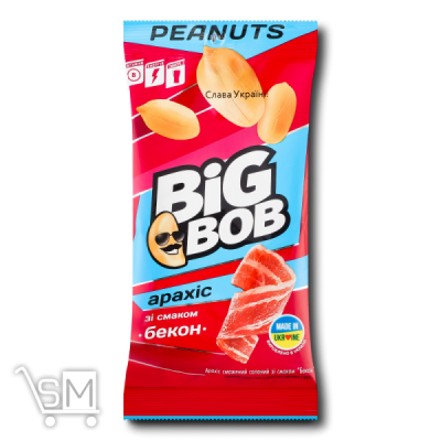 Сравнить цены на Арахіс «Big Bob» смажений зі смаком бекону 60г