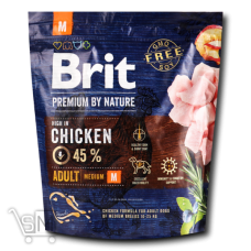 Корм cухий Brit Premium Adult M зі смаком курки для дорослих собак середніх порід 1кг