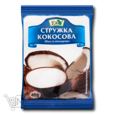 Стружка кокосова Еко 40г Стружка кокосова Еко 40г