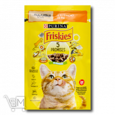 Корм для кошек «Friskies» с курицей кусочки в соусе 85г