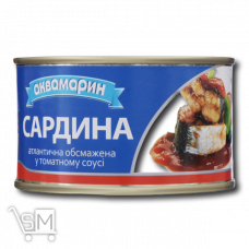 Сардины «Аквамарин» в томатном соусе 230г Сардины «Аквамарин» в томатном соусе 230г