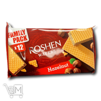 Сравнить цены на Вафли «Roshen» «Wafers» со вкусом ореха 72г