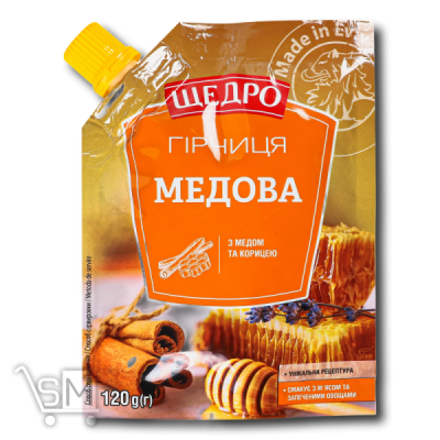 Сравнить цены на Гірчиця «Щедро» «Медова» 120г