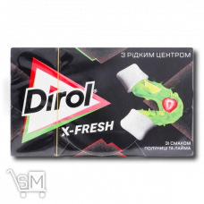 Жевательна резинка «Dirol X-Fresh» со вкусом клубника-лайм 19,8g