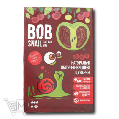 Сравнить цены на Цукерки «Bob Snail» натуральні яблучно-вишневі 60г