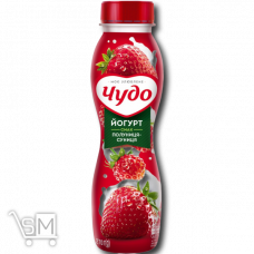 Йогурт «Чудо» зі смаком полуниця-суниця 2,5% 540г