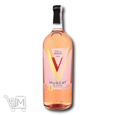 Сравнить цены на Вино «Villa Krim» «Мускат Ривьера» розовое полусладкое 9-13% 1,5л