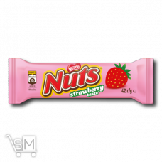Батончик «Nestlé» «Nuts» зі смаком полуниці 42г