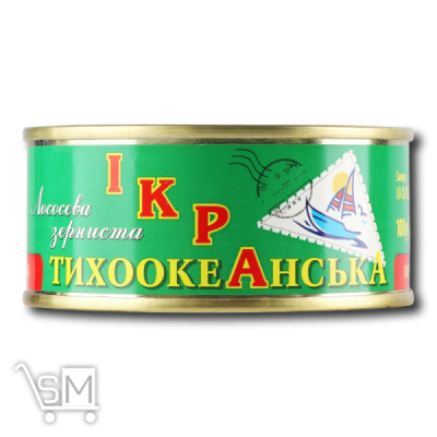 Сравнить цены на Икра «Тихоокеанская» лососевая зернистая 100г
