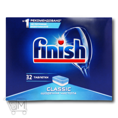Сравнить цены на Таблетки для посудомоечных машин «Finish» «Classic» 32шт.