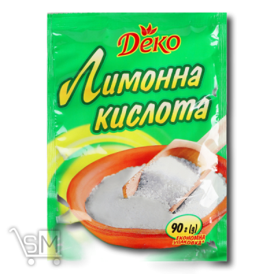 Сравнить цены на Лимонна кислота «Деко» 90г