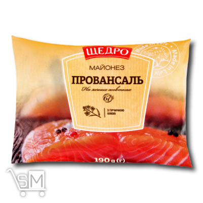 Сравнить цены на Майонез «Щедро» «Провансаль» 67% 190г