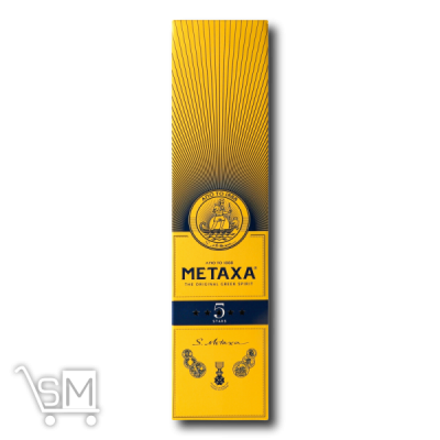 Сравнить цены на Бренди «Metaxa» 5* 38% 0,7л