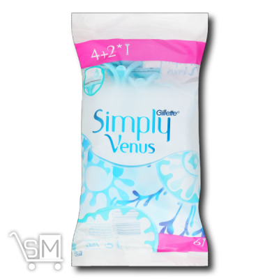 Сравнить цены на Бритви «Venus 2» «Simply» одноразові 4+2шт.