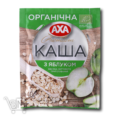 Сравнить цены на Каша овсяная «АХА» с яблоком и корицей 40г