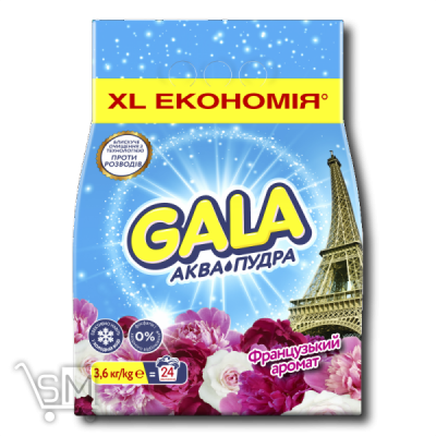 Сравнить цены на Стиральный порошок «Gala» «Французский аромат» 3,6кг