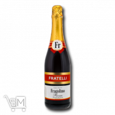 Вино игристое «Fratelli» «Fragolino Rosso» красное полусладкое 6-6,9% 0,75л