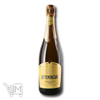 Сравнить цены на Вино ігристе «Artwinery» «Артемівське» біле напівсухе 10-13,5% 0,75л