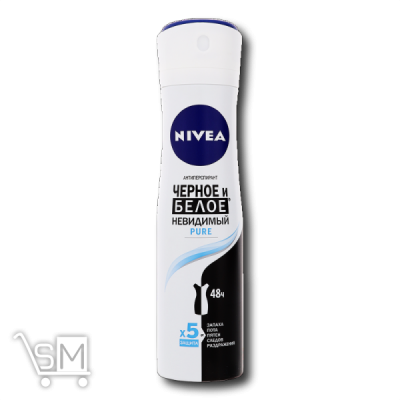 Сравнить цены на Дезодорант спрей «Nivea» «Invisible Pure» «Невидимий захист» для жінок 150мл