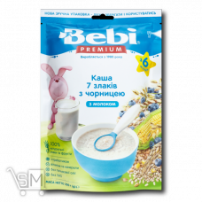 Каша «Bebi» «Premium» 7 злаков с черникой 200г
