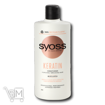 Сравнить цены на Кондиционер «Syoss» «Keratin» для ломких волос 440мл