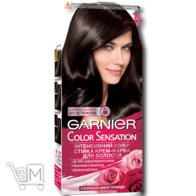 Сравнить цены на Краска для волос «Garnier» «Color sensation» №3.0 королевский кофе