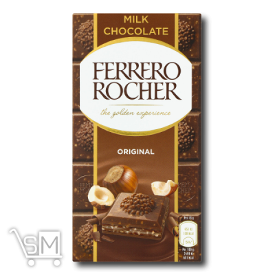 Сравнить цены на Молочный шоколад «Ferrero Rocher» с лесными орехами 90г