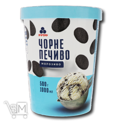 Сравнить цены на Мороженое «Рудь» «Черное печенье» 500г