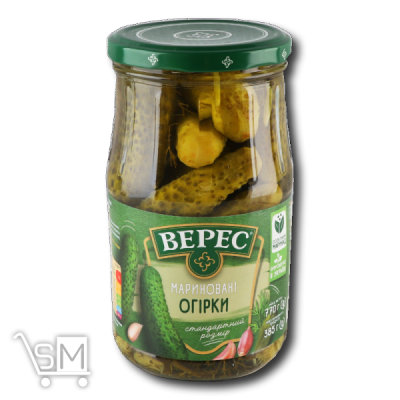 Сравнить цены на Огурцы «Верес» маринованные 770г