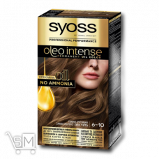 Краска для волос «Syoss» «Oleo Intense» 6-10 «Темно-Русый» 115мл