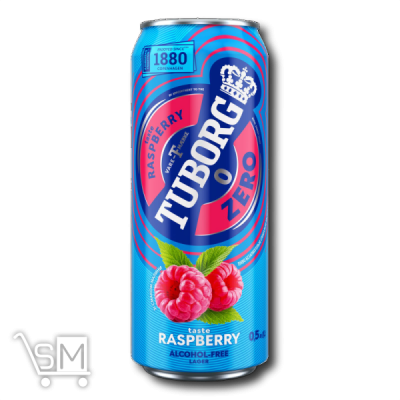 Сравнить цены на Пиво «Tuborg» «Zero» безалкогольне зі смаком малини 0,5л