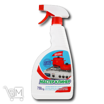 Сравнить цены на Средство для удаления жира «San Clean» «Мастер Клинер» с распылителем 750мл