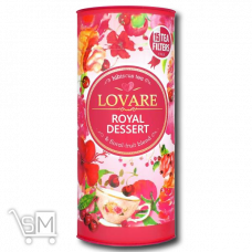 Чай «Lovare» «Royal dessert» каркаде листовой с ягодами и лепестками 80г