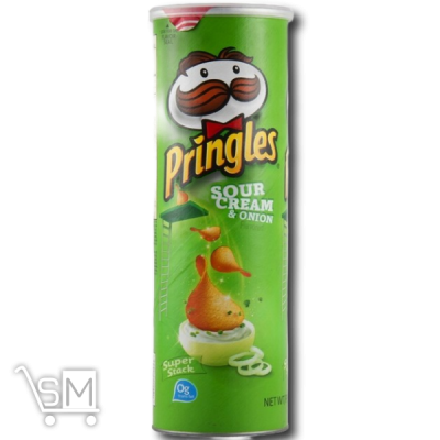 Сравнить цены на Картофельные чипсы «Pringles» «Sour Cream & Onion» 165г