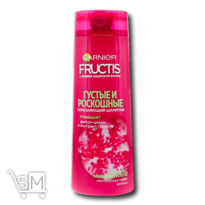 Сравнить цены на Шампунь зміцнюючий «Garnier» «Fructis» «Густе та розкішне» 400мл