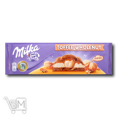 Сравнить цены на Шоколад молочный «Milka» «Wholenut caramel» 300 г