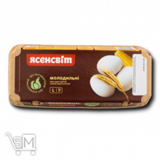 Яйця курячі «Ясенсвіт» «Молодильні» С0 10шт Яйця курячі «Ясенсвіт» «Молодильні» С0 10шт