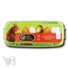Яйця курячі «Zlata kladka» С1 10шт Яйця курячі «Zlata kladka» С1 10шт