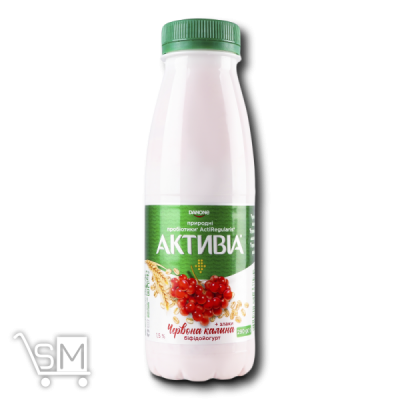 Сравнить цены на Бифидойогурт «Активиа» «Красная калина+Злаки» 1,5% 290г