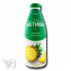 Біфідойогурт «Активіа» зі смаком ананасу 1,5% 800г