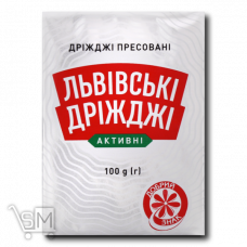 Дріжджі «Львівські Дріжджі» пресовані 100г