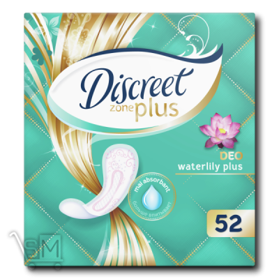 Сравнить цены на Прокладки гігієнічні «Discreet» «ZonePlus Deo» «Water Lily Plus» щоденні 52шт