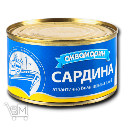 Сравнить цены на Сардина «Аквамарин» бланшована в олії 230г