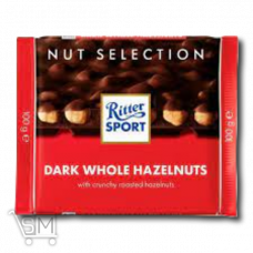 Шоколад темный «Ritter Sport» с цельным лесным орехом 100г