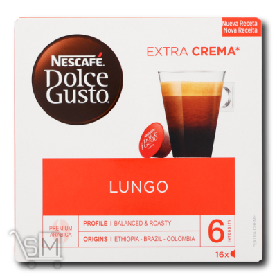 Сравнить цены на Кофе «Nescafe» «Dolce Gusto» «Lungo» в капсулах 16шт 104г